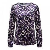 &Co Woman &co women top doris random ikat purple