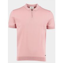 Born with Appetite Polo korte mouw rood dan polo zip stretch knit 23108da31/737 blush