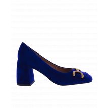 Bibi Lou Dames amber suede pump blauw