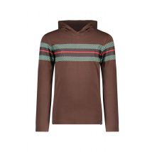 B.Nosy Jongens shirt met capuchon evan walnut