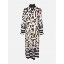 Mucho Gusto Jurk mainz luipaardprint met ceintuurs