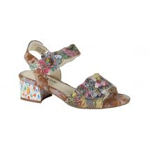 Laura Vita Hucbio 05 camel dames sandalen gekleed