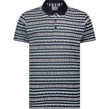 No Excess Polo korte mouw jacquard night multicolour
