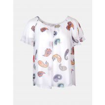 Mucho Gusto Blouse elba wit met multicolor paisley