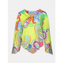 Mucho Gusto Blouse genua kleurrijke paisley print