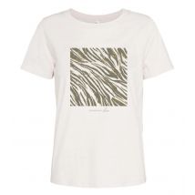 Jacqueline de Yong Michigan life s/s print top