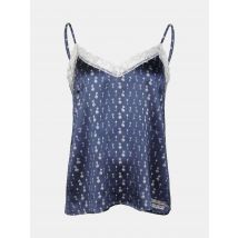 Mucho Gusto Slip top blauw met sleutelprint