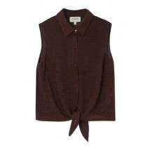Grace & Mila Gehaakte knoopblouse mike