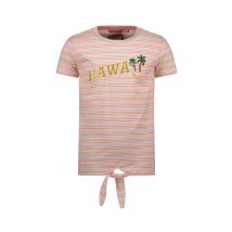 Tygo & Vito Meisjes t-shirt gestreept hawaii sugar plum