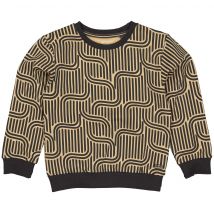 Quapi Jongens sweater aleso aop geomatric metaal