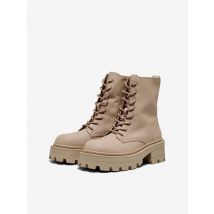Only Onlbanyu-3 pu monochrome lace boot nude