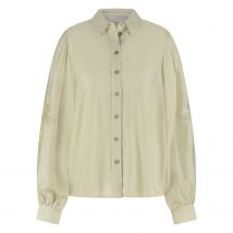 Nukus Fw240410 126 milanova blouse offwhite/gold