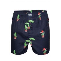 Happy Shorts X heren wijde boxershort met binnenbroek cactus print