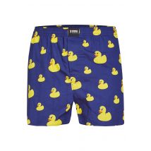 Happy Shorts X heren wijde boxershort met binnenbroek badeendjes print
