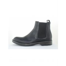 Giorgio 67409 zwart leren boots met rubber zool