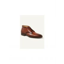 Giorgio halfhoge leren cognac veterschoenen