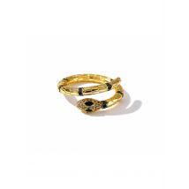 The Dezzy Factory Snake green ring | verstelbaar