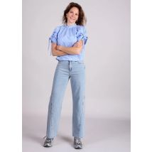 Homage to Denim Homage farrah jeans straight leg zijzakken