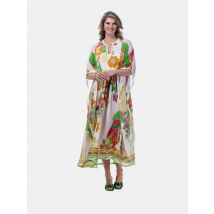 Mucho Gusto Zijden sjaal burano kleurrijke paisley met riemen patchwork