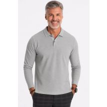 Ombre Poloshirt heren longsleeve - delio