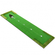 Hillman PGM Portable Artificial Turf Golf Putting Green with Auto-Return Putting Cup