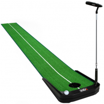 Hillman PGM 3m Golf Putting Trainer Artificial Turf with Electronic Ball Return