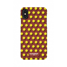 Cover Iphone 7 - Palline su sfondo marrone