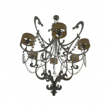 Lustre Jago en métal et cristal, Cantori