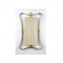 Miroir en laiton et bronze coulé (années 40), FontanaArte