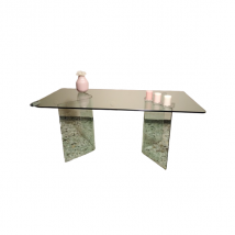 Table rectangulaire Corner en verre, Fiam
