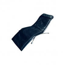 Chaise longue vintage Larus 52/9141 en cuir (noir), Poltrona Frau