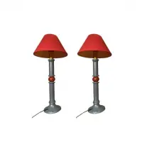Lot de 2 lampes de table en céramique, Cantori
