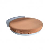 Lit rond Glamour en tissu, Ivano Redaelli