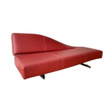 Canapé Aspen 180 en cuir rouge martelé Wagner, Cassina
