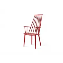 Chaise avec accoudoirs rouge, Hay
