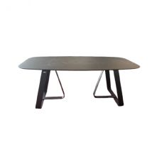 Table rectangulaire Sunshine en céramique mate, Calligaris