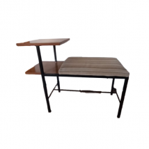 Banc vintage avec plateau de rangement, ISA Bergamo