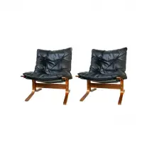 Lot de 2 fauteuils lounge vintage Siesta par Ingmar Relling, Westnofa