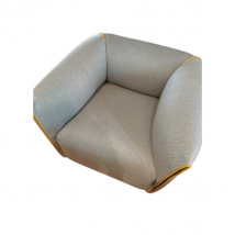 Fauteuil Mia en tissu gris, MDF Italia