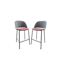 Paire de tabourets en acier, Bontempi