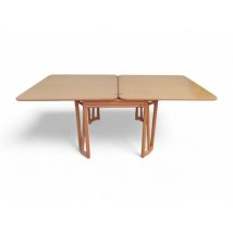 Table extensible en bois de bambou des années 60, Roberti Rattan