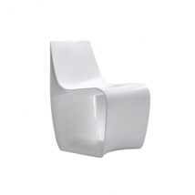 Chaise Sign blanche par Piergiorgio Cazzaniga, MDF Italia
