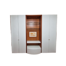 Armoire 4 portes avec étagères en bois, Misuraemme