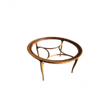 Table ronde avec plateau en verre transparent, Ceccotti Collezioni