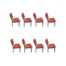 Lot de 8 chaises S82 par Eugenio Gerli (années 60), Tecno