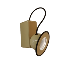 Applique murale Minibox beige de Gae Aulenti, Stilnovo