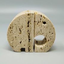 Sculpture éléphant en travertin d'Enzo Mari (années 70), Fratelli Mannelli
