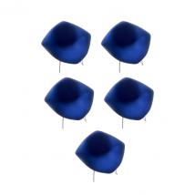 Lot de 5 fauteuils Diamond en acier par Harry Bertoia, Knoll