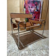 Fauteuil B3 Wassily en cuir de Marcel Breuer, Knoll