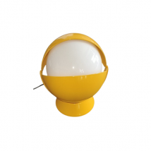 Lampe de table Buonanotte en verre opalin jaune, Stilnovo